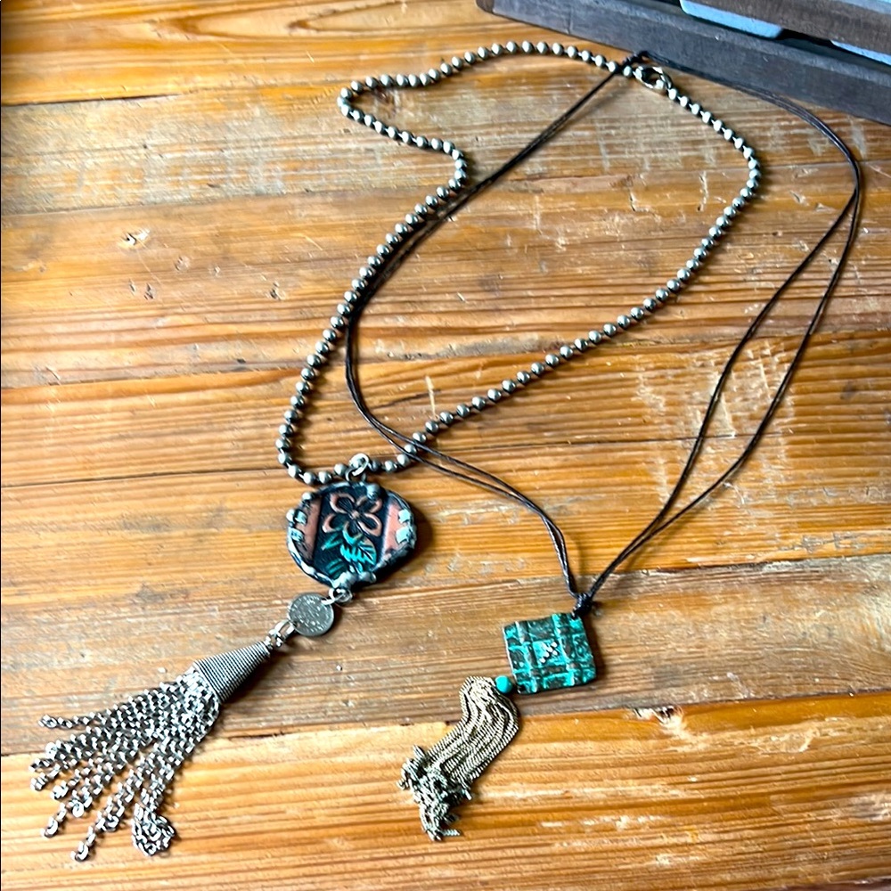 Set of Two Southwest Turquoise Necklaces